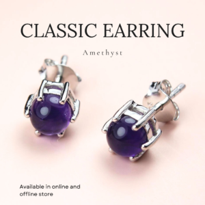 Classic Earring - Amethyst